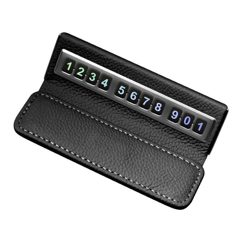 Kreatives temporäres Parkschild - Innenraum-Autoornament und Windschutzscheiben-Telefonnummernanzeige