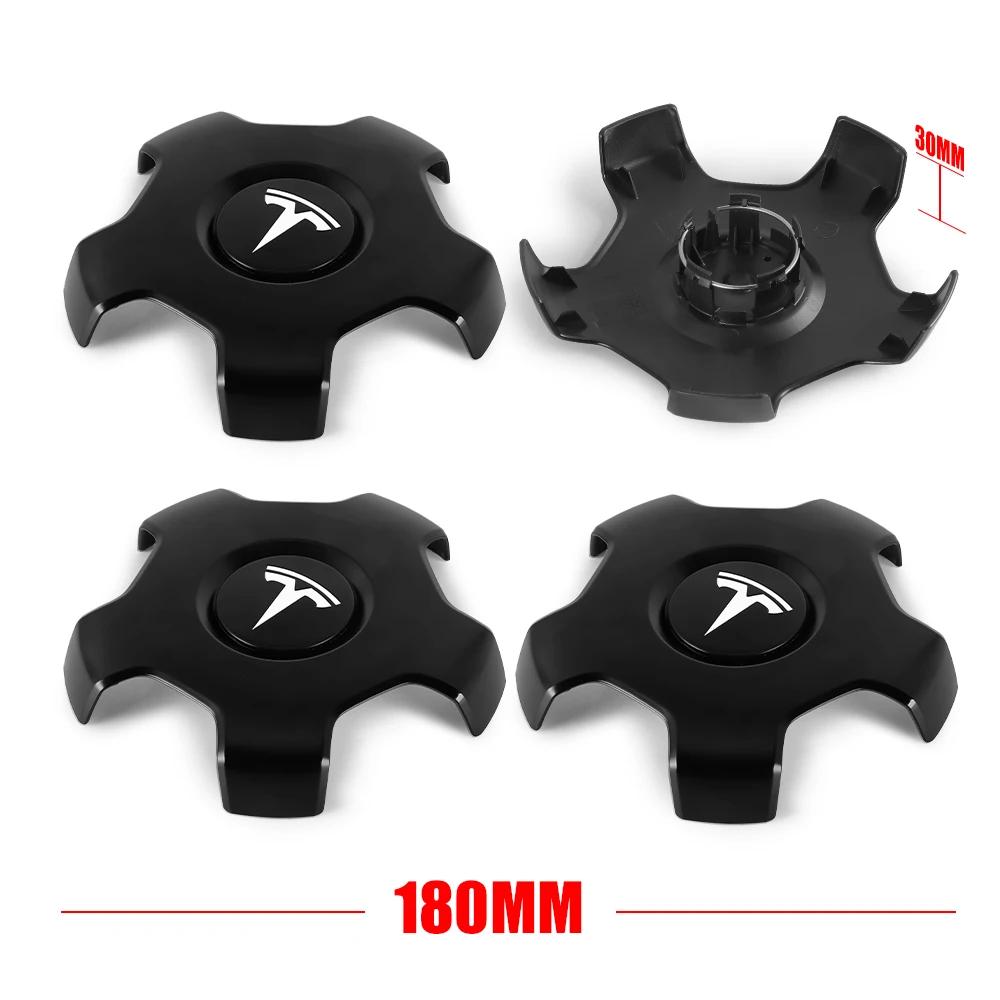 

Car Sticker Tesla 4pcs 180mm Car Hub Caps Accessories Auto Wheel Center Hubcap Rim Badge Covers For Tesla Model 3 Model S Model 4pcs