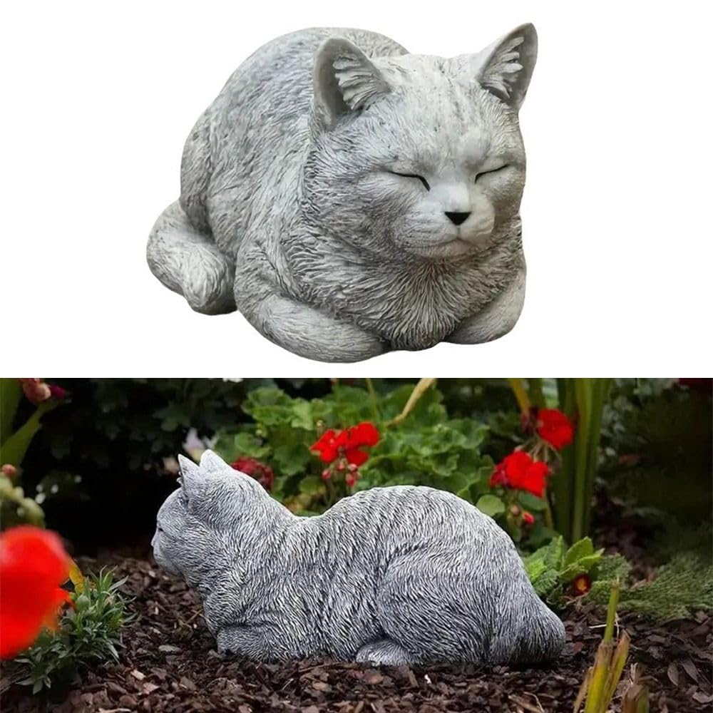 Creative Resin Cat Statue, Outdoor Courtyard Art Decor, Home Decor, Desktop Decoration