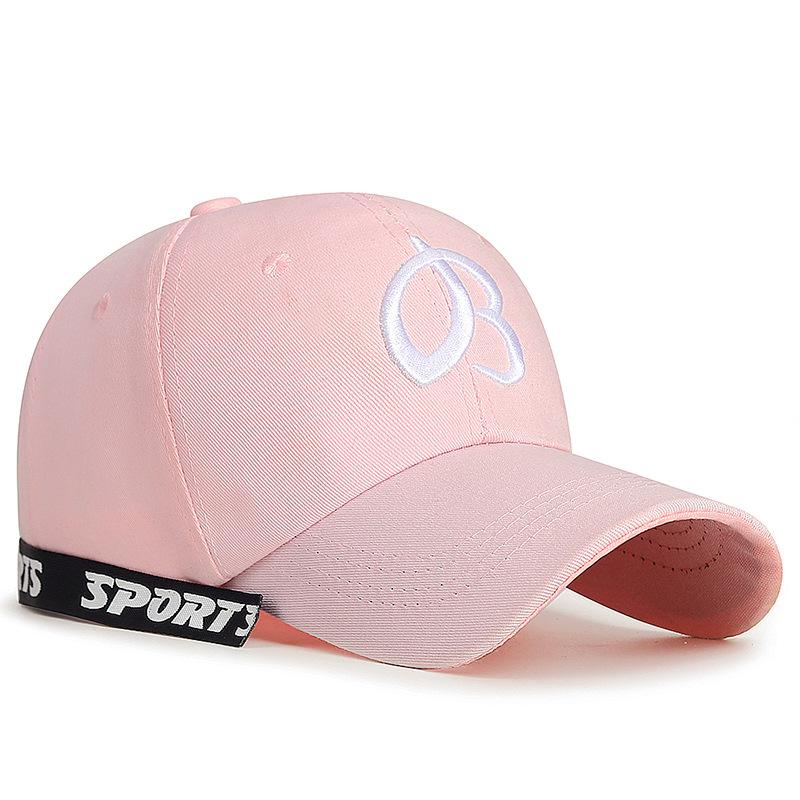 Spring Summer Letters Embroidered Ribbon Cap Young Men Women Couple Baseball Cap Sun Visor Hats Fishing Hat Peak Cap