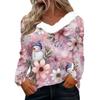Long Sleeve Shirts For Women Cute Tops Christmas Prints Tees Blouses Casual Plus Size Basic Tops Pullover