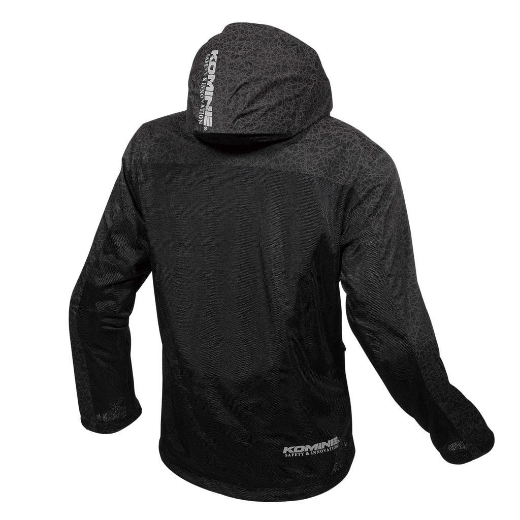 Siatkowa kurtka ochronna na motocykl Ten 1096 na jesień i zimę, materiał siatkowy HR, standard CE, poziom 2, czarny L [KOMINE] JK-114 Wiosna, Lato, 07-114