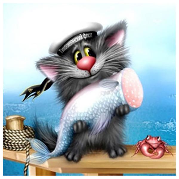 DIY 3D kulatá diamantová malba Zvířecí kočky Výšivka Cross Craft Stitch Home Decor