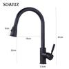 304 Edelstahl Küchenarmatur Einloch Ausziehbarer Auslauf Küchenspüle Mischbatterie Strahl Sprühkopf 360 Grad Drehung Armatur