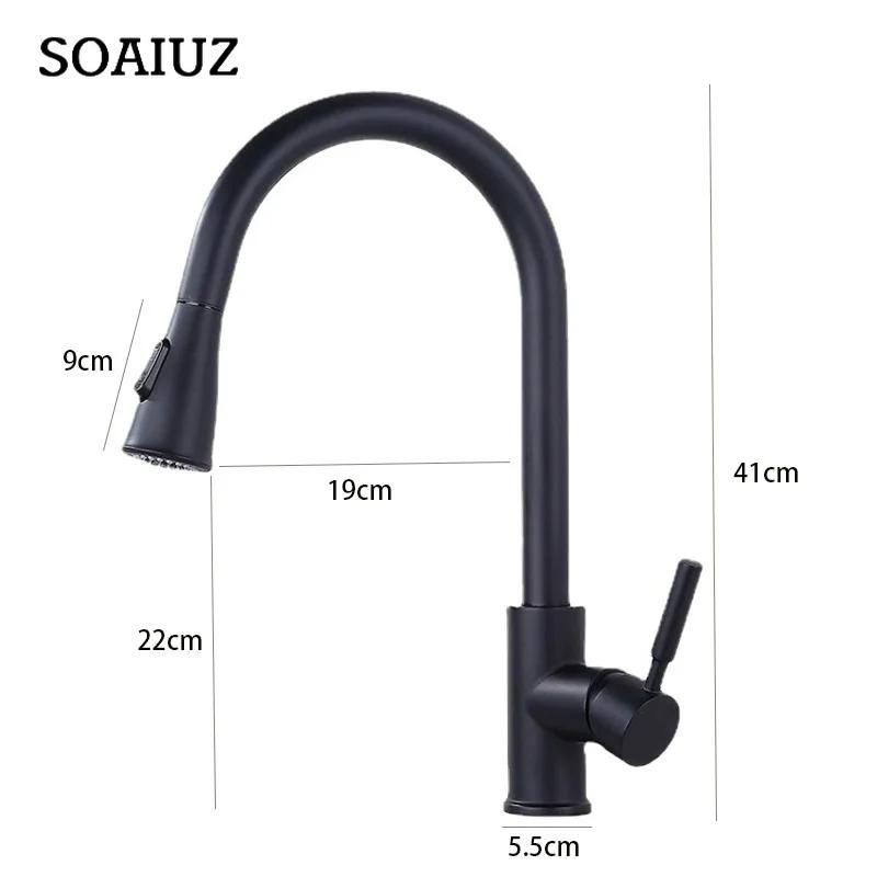 304 Edelstahl Küchenarmatur Einloch Ausziehbarer Auslauf Küchenspüle Mischbatterie Strahl Sprühkopf 360 Grad Drehung Armatur