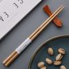 Simple And Portable Chestnut Hexagonal Chopsticks Bamboo Joint Design Household Chopsticks Restaurant Wooden Chopsticks