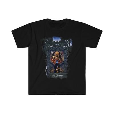Camiseta de algodón suave. Rey Diamante. Mercyful Fate.
