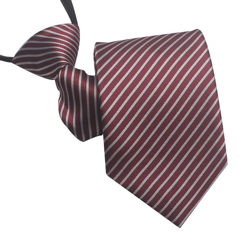 Mens Business Polyester Tie With Arrow Design And Zipper Closure For Office