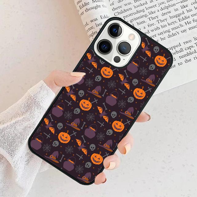Halloween Aesthetic Phone Case For iPhone 17 Air 16 15 14 plus 12 13 Pro max Soft Bumper Shell Cover coque