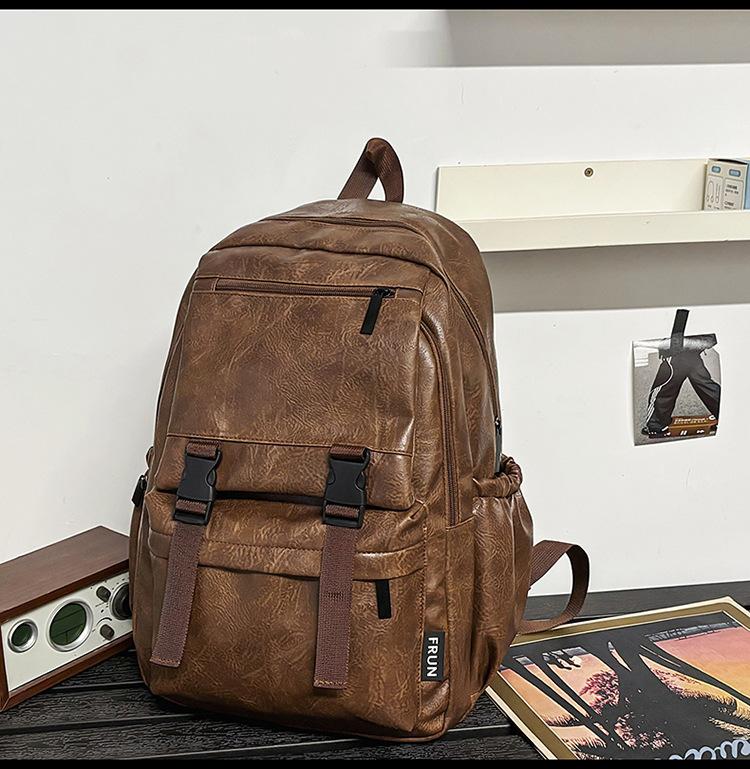 

Дорожный рюкзак большой вместимости, модный, для студентов колледжа, трендовый, повседневный, школьный рюкзак, рюкзак для компьютера, школьная сумка коричневый