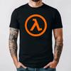 Mens T-shirt Summer Tops Half Life 2 Lambda Video Game O-neck T Shirt Newest Tees Summer Teeshi