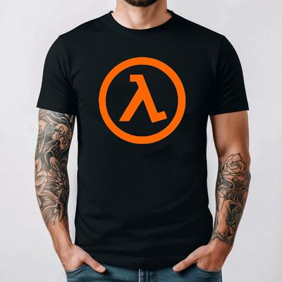 Herr T-shirt Sommar Toppar Half Life 2 Lambda TV-spel Rundhalsad T-shirt Nyaste T-shirts Sommar T-shi