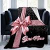 1PC Custom Name Gift Sparkle Flannel blankets Patterns Throw Blanket All-Season Soft Gift for Couch, Bed, Camping gifts