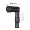 Black Motorcycle Spark Plug Cap, Motorcycle Ignition Spark Plug Cap - Black Elbow Flushing