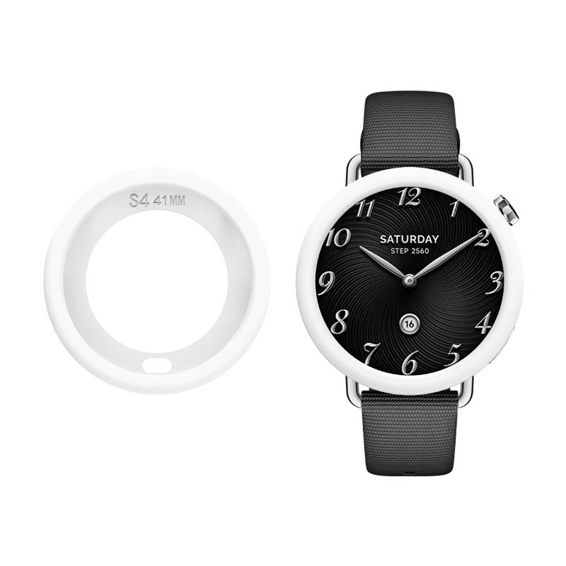 Silicone Case Protective Cover For Xiaomi Watch S4 41MM Full Body Soft Tpu Full Cover Hollow Casing