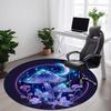 1PC Mushroom Fantasy Office Round Area Rug, Mat Suitable For Office, Under Office Chairs Bedroom Living Room Home Decor, Room Deco