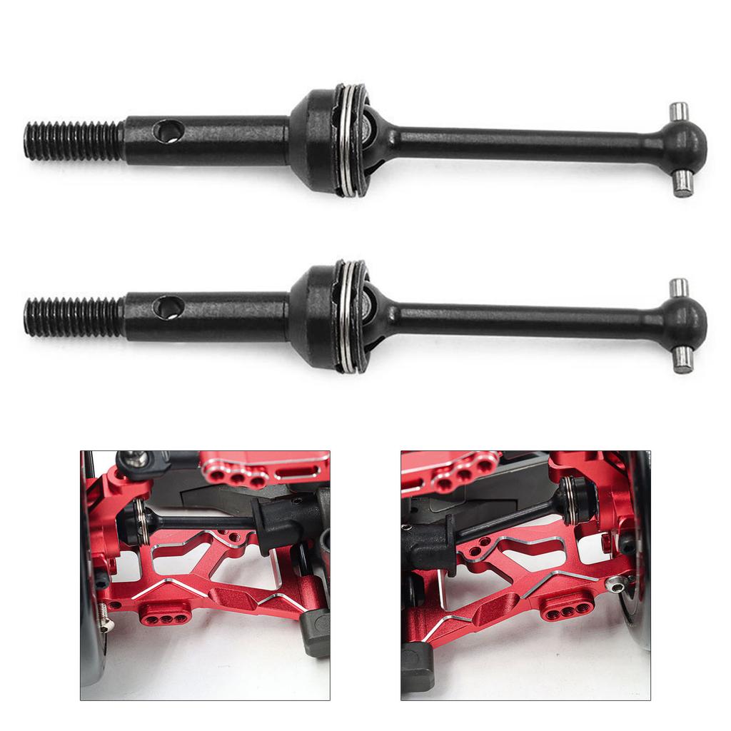 1/10 Scale Remote Control Car CVD Drive Shafts Metal Upgrades Parts for 4-TEC Replacement Modification Supplies
