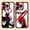 Etui do telefonu Anime B-Berserk G-Guts Cover Przezroczyste do Redmi Note 15 14 13 12 11 11T 11S 10 9 10S 9S 8 Pro Max Plus Przezroczyste Etui