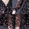 Women's Spring Summer Floral Dress Chiffon Veil Printing Full Length Daily Wear L-XXXXXL Large Size