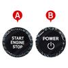 For Toyota RAV4 XA50      2024 RAV 4 Hybrid Car Engine Push Start Stop Button Ring Cover Trim Sticker