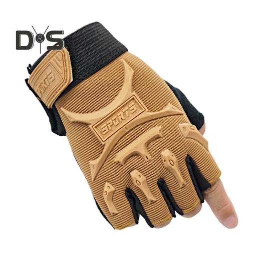 

1 пара дитячих рукавичок на півпальця протиковзкі спортивні рукавиці великої площі протиковзкий дизайн еластичні м’які рукавички XL жовтий