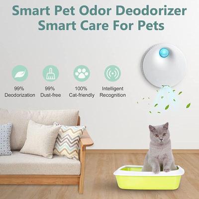 Smart Pet Cat Odor Purifier For Cat Litter Box Odor Remove Deodorizer Automatic Pet Toilet Air Purifier Dog Cat Litter Deodorant Cleaning Tool