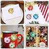 200-500Pcs Self-Adhesive PVC Christmas Stickers Christmas Tree Santa Hat Gift Tags Gift Wrapping Seals Decals Party Decorations