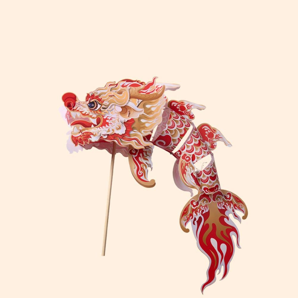 Handmade Dragon Dance Lantern DIY Craft Festival Lantern Material Kit  Kindergarten