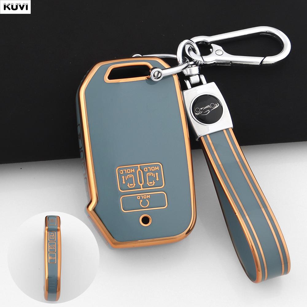 Tpu Car Remote Smart Key Case Cover For Kia Carnival Sedona Carnival Ka4 Ex Sx Lx Fiesta Keyless Fob Accessories