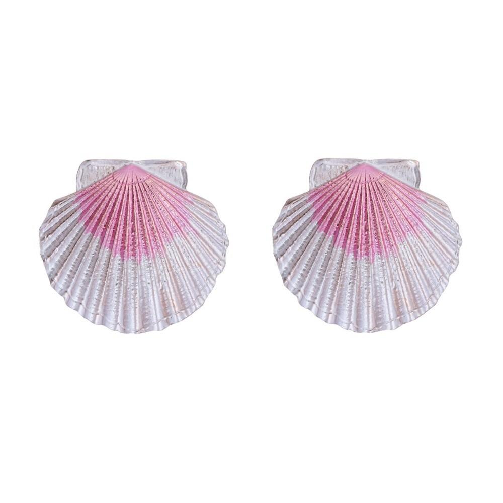 Chic Conch Shell Earrings Studs Hypoallergenic Sea Beach Earrings Ocean Style Ear Studs Holiday