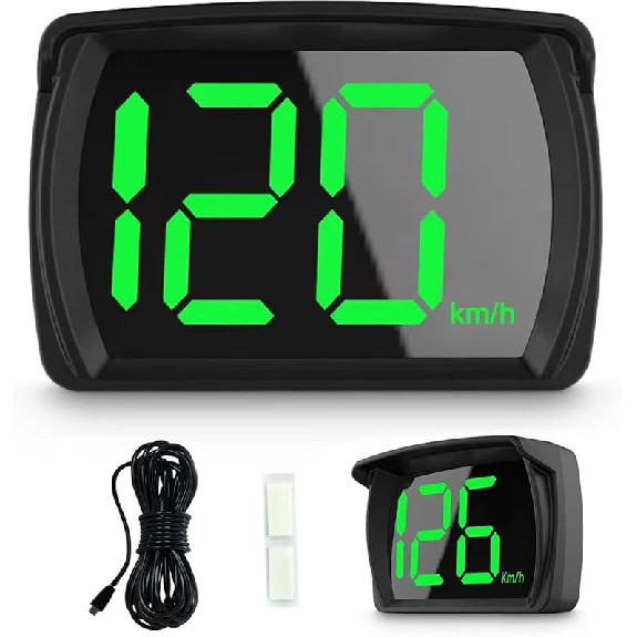 

Heads up Display for Cars, Digital GPS HUD Speedometer Meter MPH Speedo for Cars Trucks, USB Cable Plug & Play, Large Font Display Type 2
