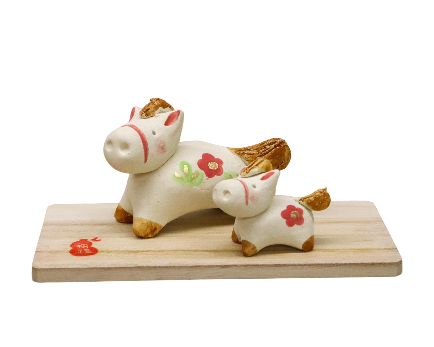

Craftsman House 2026 Zodiac Year of the Heartwarming Horse Ornament and (Reiwa 8) Horse, (Parent Child)