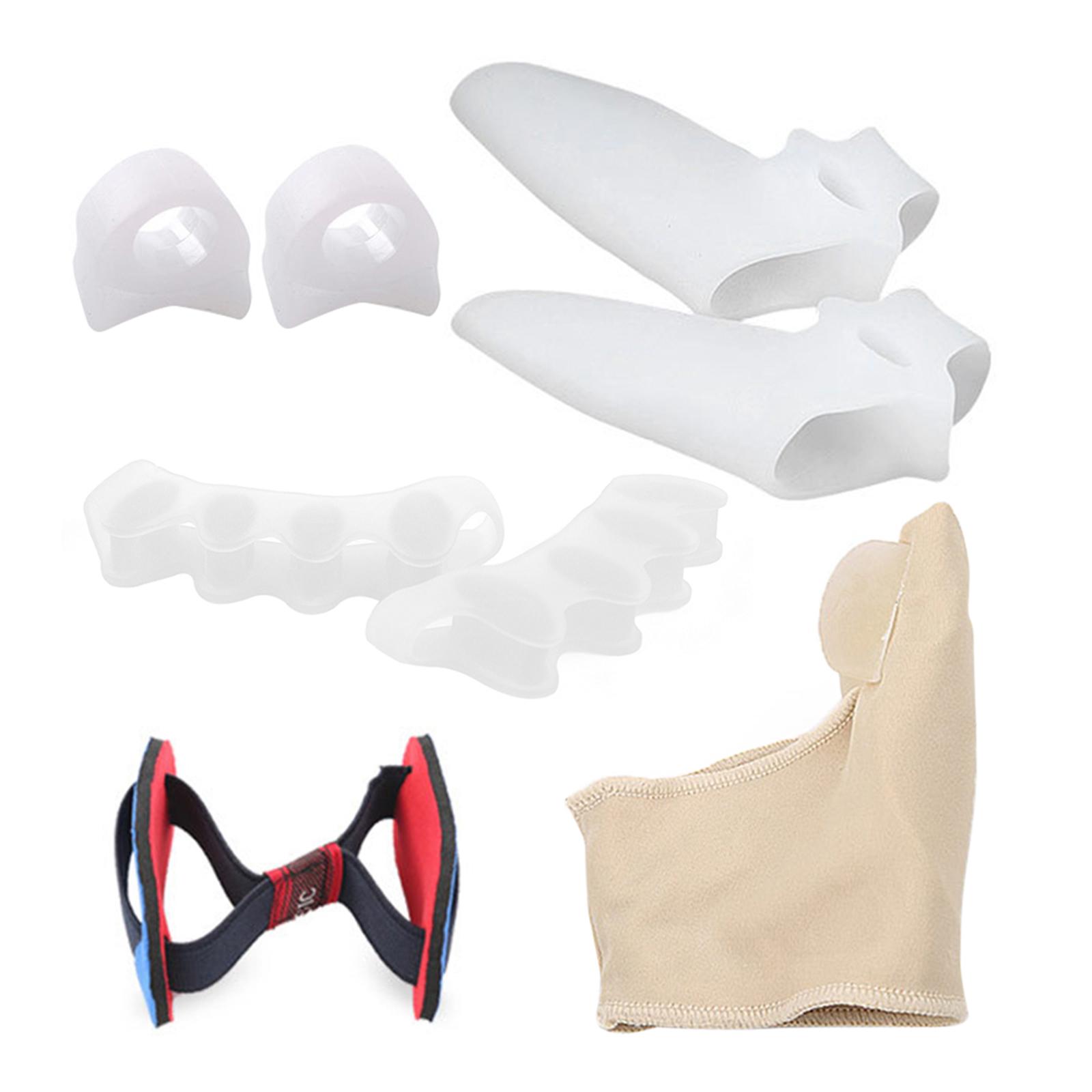 

9 PCS Toe Separator Kit Hallux Valgus Corrector Big Toe Straightener Toe Sleeve Toe Separator