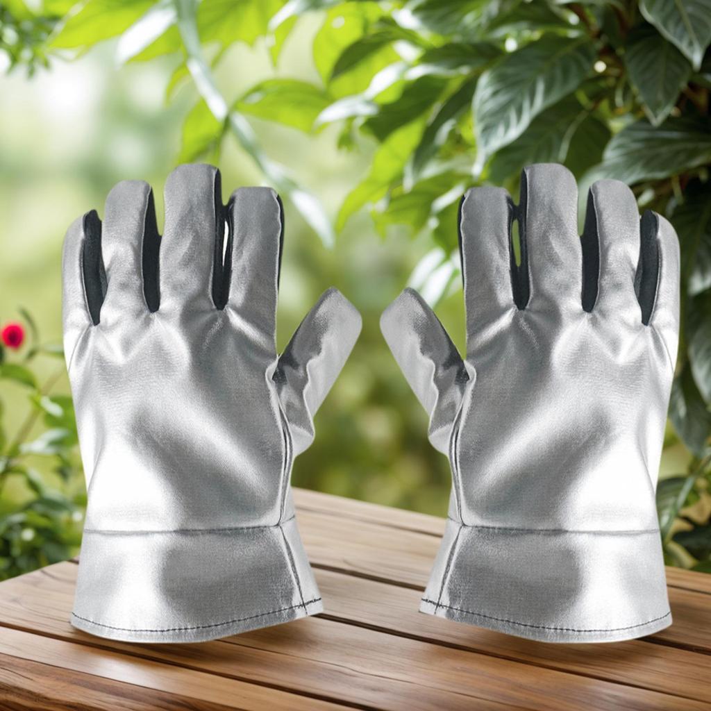 Grill Gloves Anti-Scald Fireproof Mitts Men Grilling Hot Gloves For Kitchen For Men Women Kitchen Outdoor Camping Picnic Oven