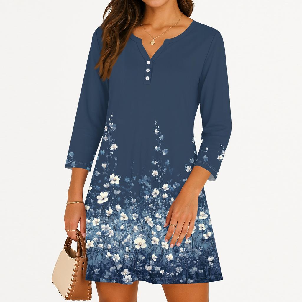 Dámské ležérní šaty na léto Tílkové šaty Volné plážové šaty s kapsami Rozšířené midi letní šaty