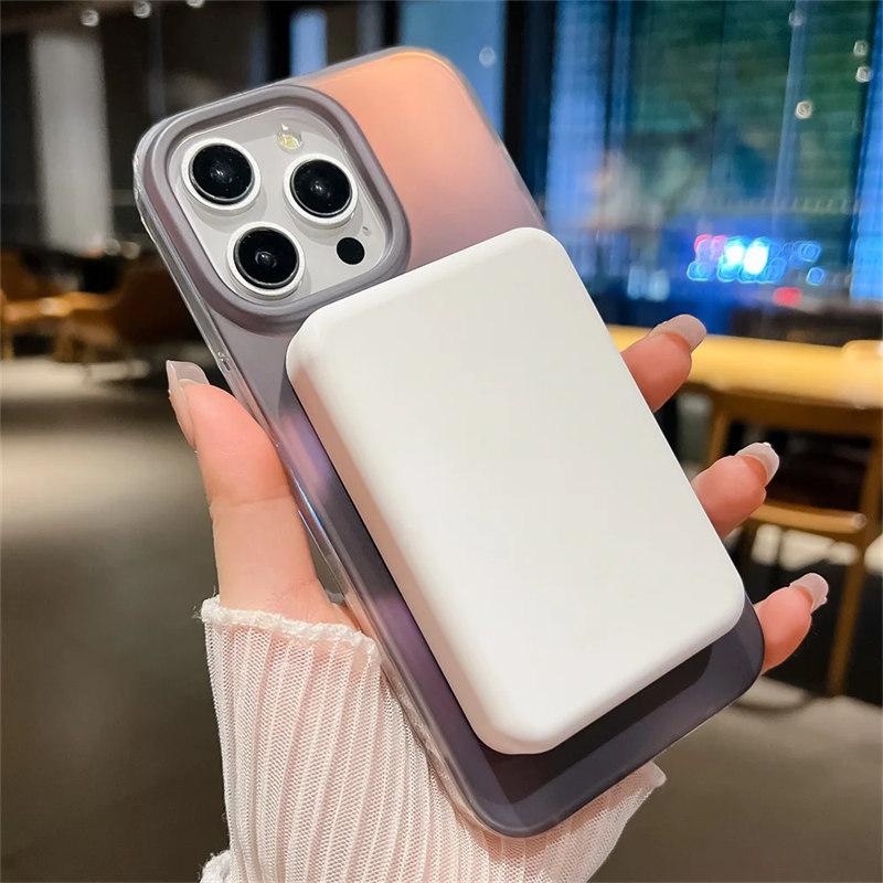 Aurora Gradient Matte Magnetic Case For iPhone 16 15 14 Pro Max 16 Plus 13 Laser Colorful Rainbow for Magsafe Shockproof Cover