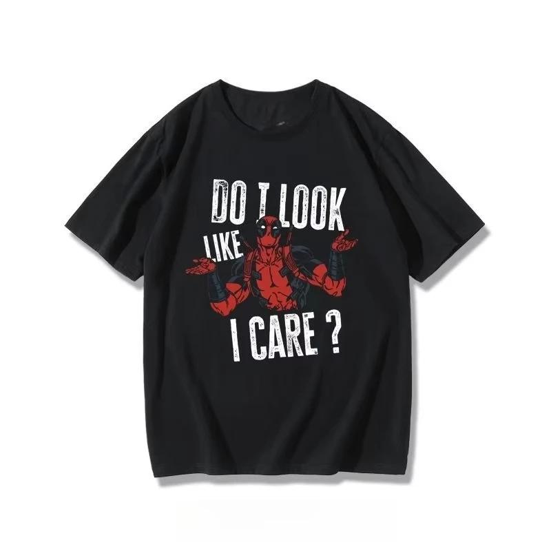 Childrens Tshirt Marvel Dead Special Print Parent Child Wear Summer New Cotton Short Sleeved Unisexs and Womens Top