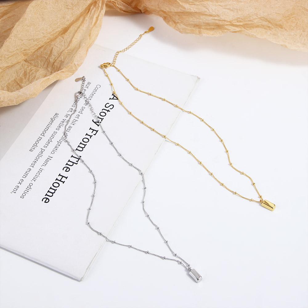Ultra thin Gift Party Pendant Sparkly Korean Style Clavicle Chain Women Necklace Gold Bar Choker