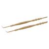 2pcs Eyelash Lift Tool Bamboo Joint Shape Handle Double Head Lash Perm Tool with Comb for Perming Eyelashes