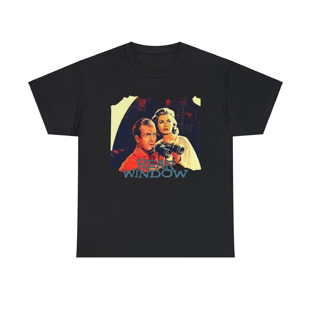 Rear Window Heavy Cotton Tee, James Stewart, Grace Kelly, Alfred Hitchcock Movie