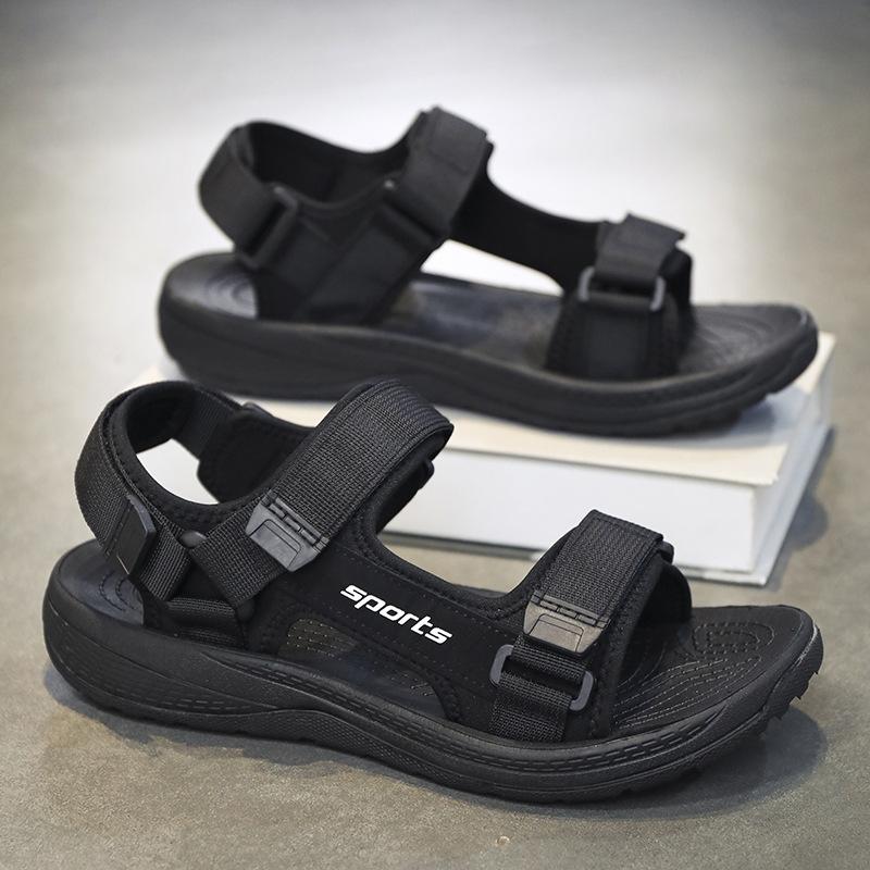 Men's Sandals Boys' Sports Sandals Lightweight Hollow Breathable Outdoor Creek Tracking Shoes Teen Beach Sandals