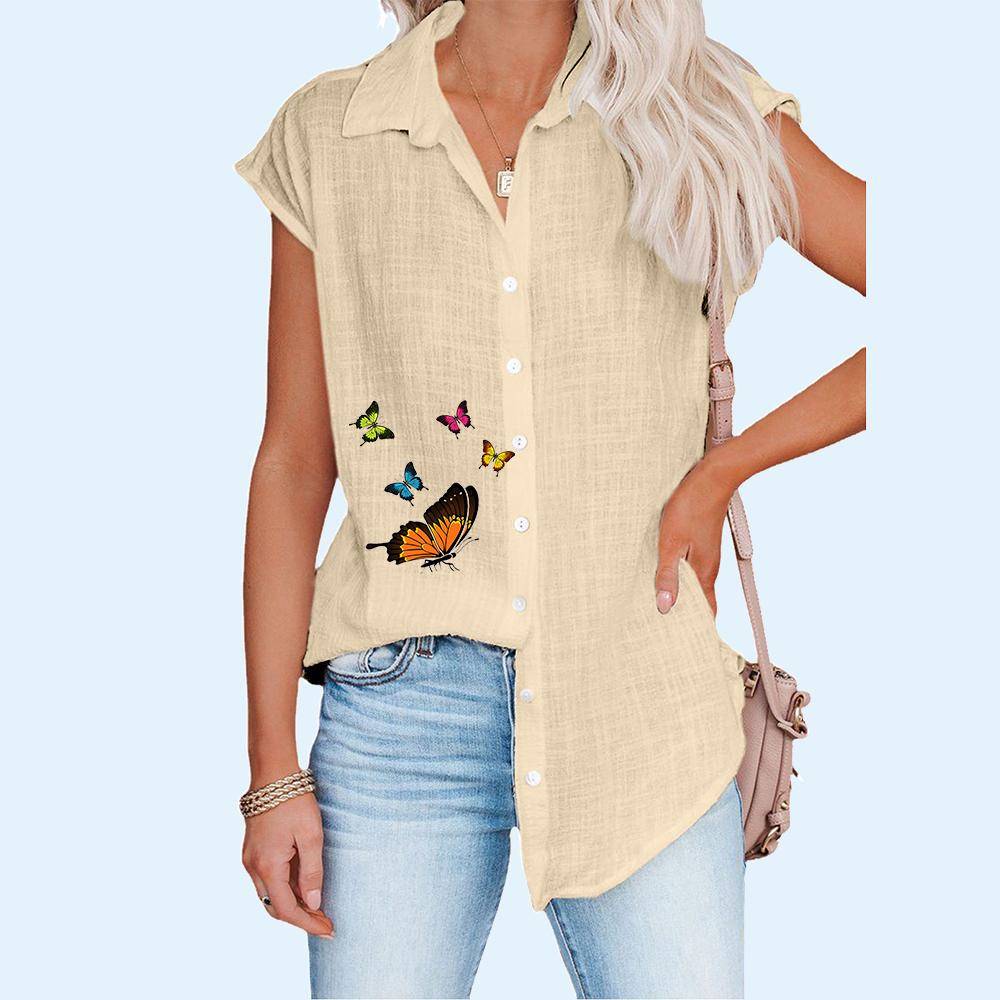 Frauen Mode Druck T-shirt Sommer Casual Dünne Kurzarm Blusen Plus Größe Strickjacke T-shirt