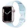Slim Silicone Strap For Apple Watch Band 45mm 44mm 40mm 41mm 42-38mm sport bracelet iwatch series 8 7 se 3 4 5 6 9 ultra 2 49mm