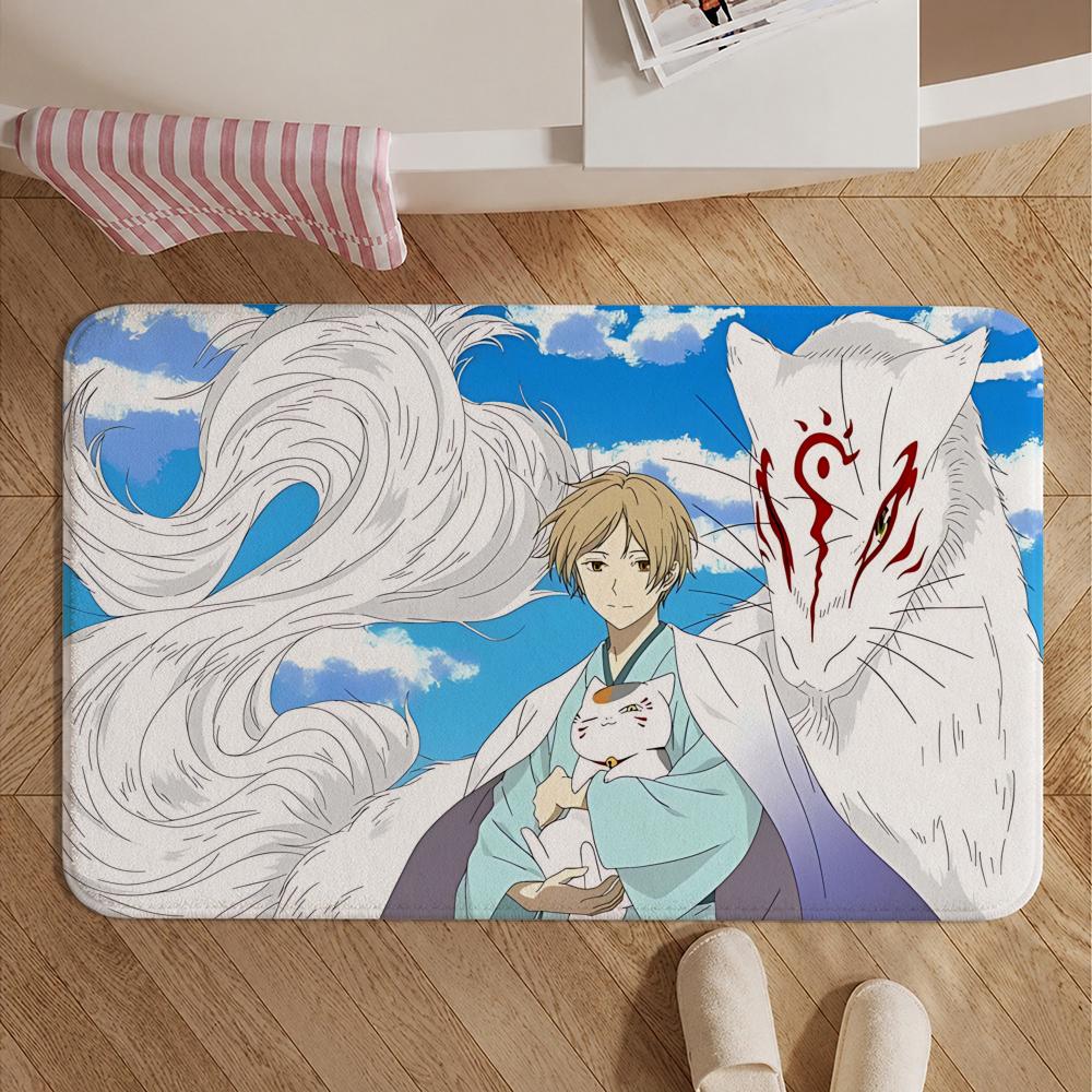 Anime-Natsume's Book of FriendsS Floor Mat Soft Non-Slip Bath Mat, Bedside Carpet, Absorbent Doormat for Home