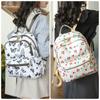 Fashion Sweet Cherry Butterfly Backpack Soft Nylon Fabric Women's Shoulder Bag Cute Versatile Teenager Girl School Bag Leisure Outdoor Travel Rucksack