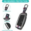 1Pcs Heavy Zinc Alloy Key Fob Cover For BMW -2025, Full Protection Remote Keychain With Carbon Fiber Pattern Compatible With BMW New 5/7 Series X1 X5