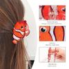 Sea Creature Fish Hair Claw Non-slip Large Shark Clip Cute PVC Claw Clip  Daily