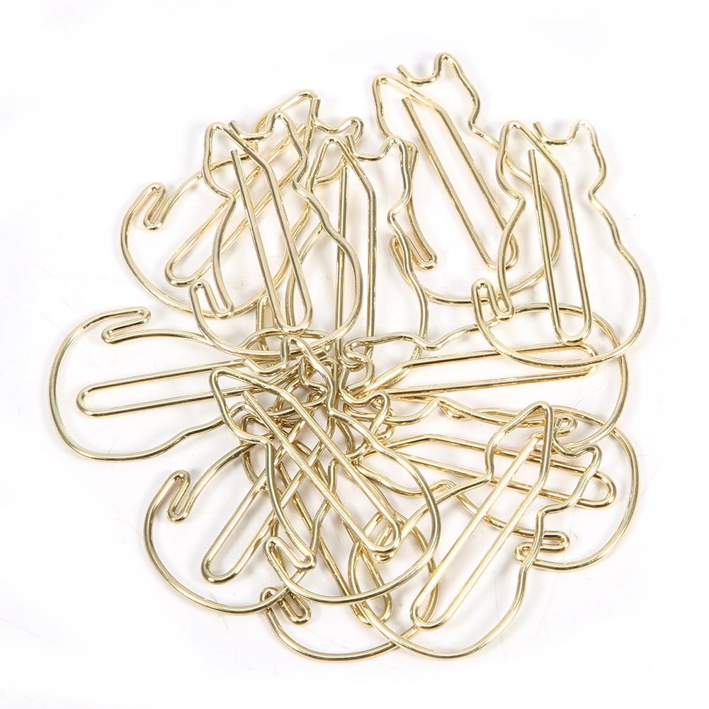 12 Pcs Clip Cat Shaped Unique Stylish MultiFunction Thickened Paper Clip 3x2cm