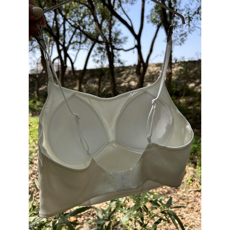 Lightweight Anti-Exposure Silk Bra, Mulberry Silk Satin, Skin-Friendly, Black and White Silky, Wireless, Quick-Dry Women's Underwear