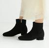Vivian Women's Short Low Heel Boots, V1581AW, Black Suede, Size 3L (25.5-26.0)
